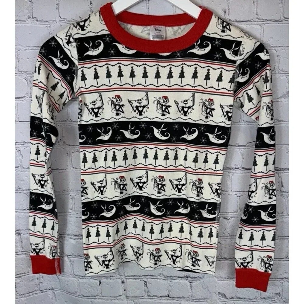 HANNA ANDERSSON X DISNEY Nightmare Before Xmas Pajama Set Organic Cotton Size 12